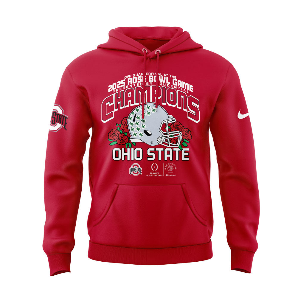 Ohio State Football 2025 Rose Bowl Champions Hoodie