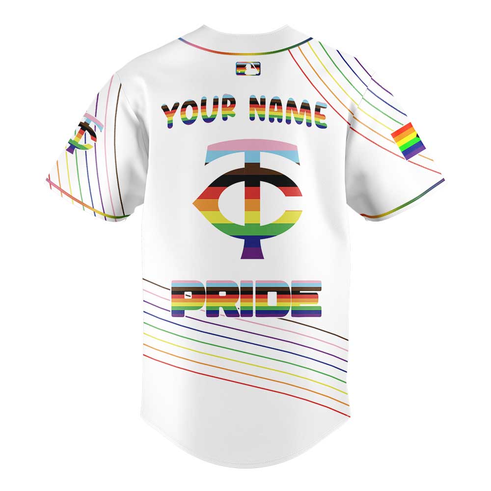 Limited Edition Minnesota Twins Happy Pride Month White Jersey