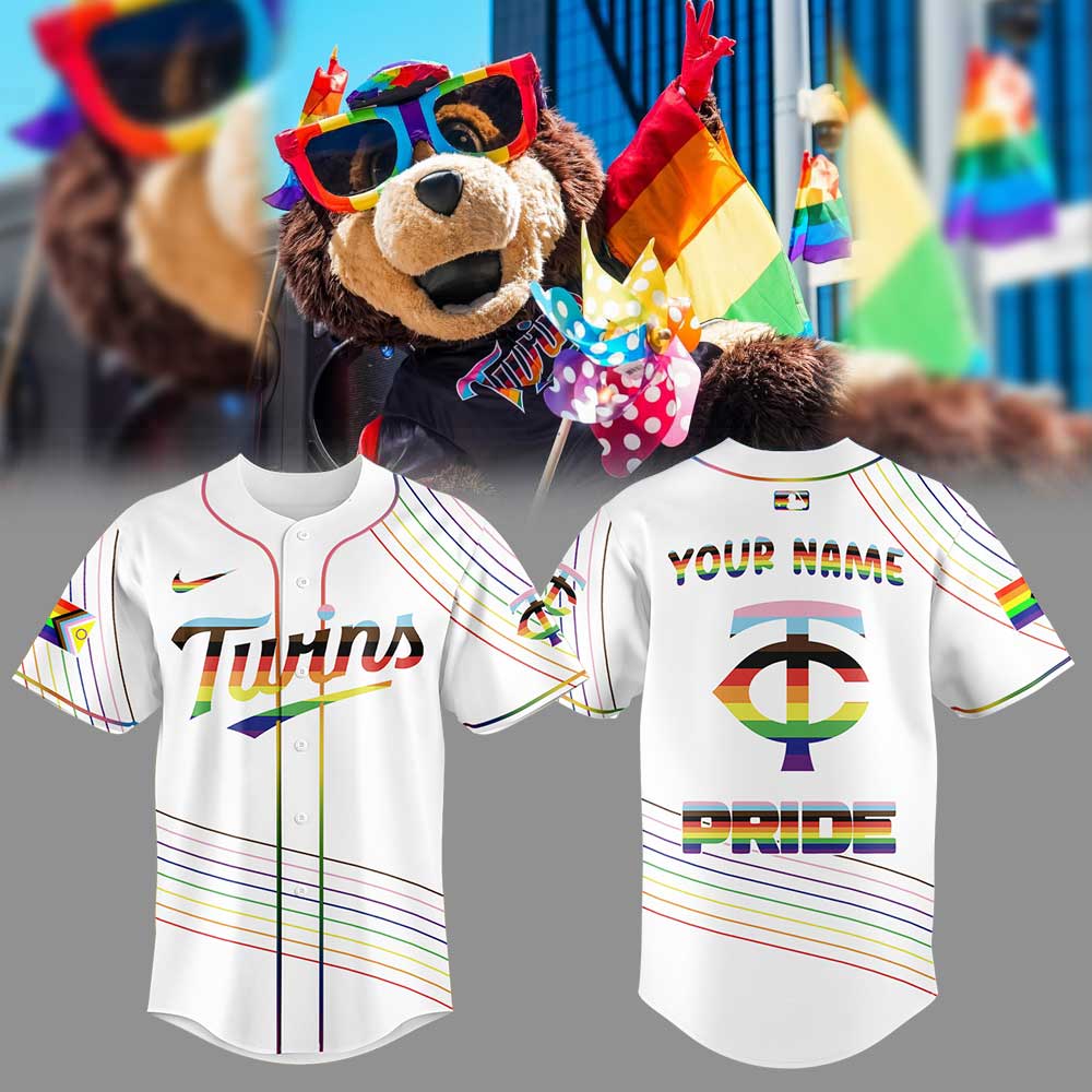 Limited Edition Minnesota Twins Happy Pride Month White Jersey