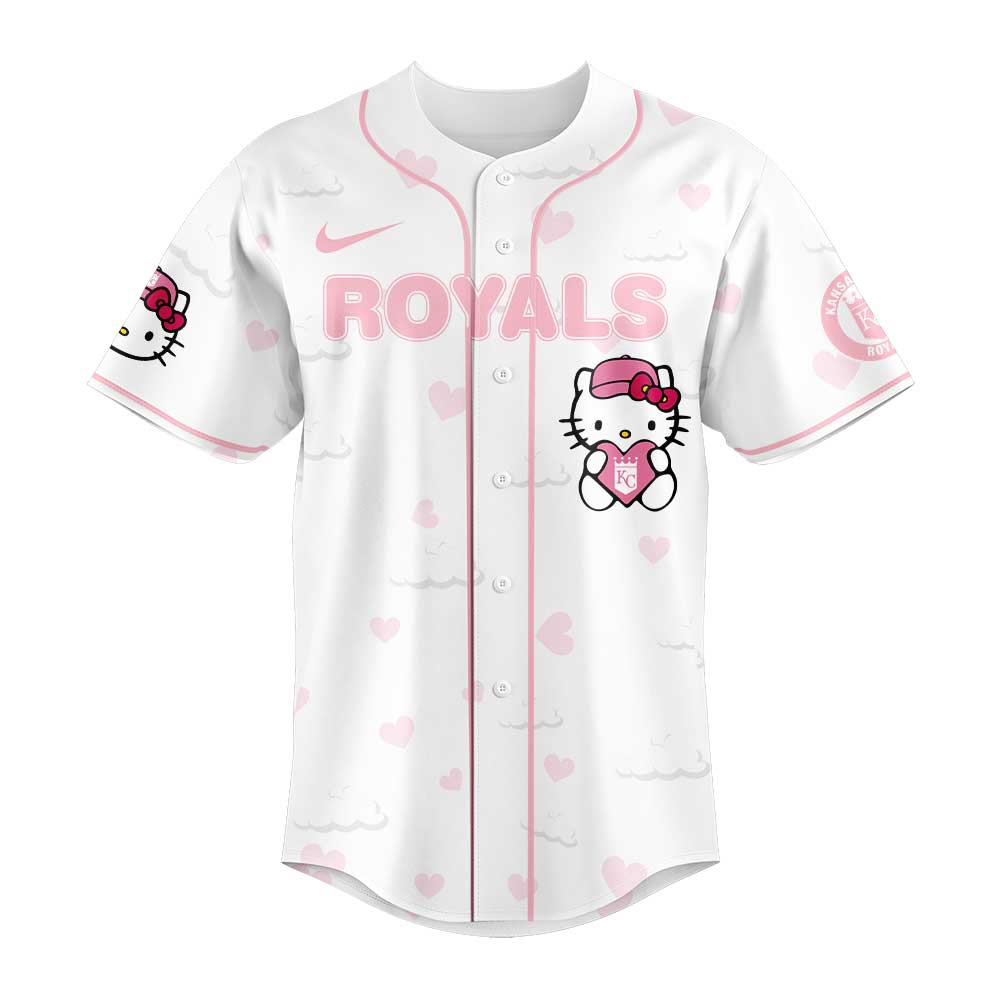 Limited Edition Kansas City Royals x Hello Kitty Night Plus Jersey