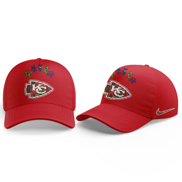 Kansas City Chiefs Grateful Dead Night Red Combo Hoodie