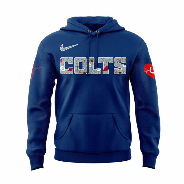 Indianapolis Colts Nurses Appreciation 2025 Blue Combo Hoodie