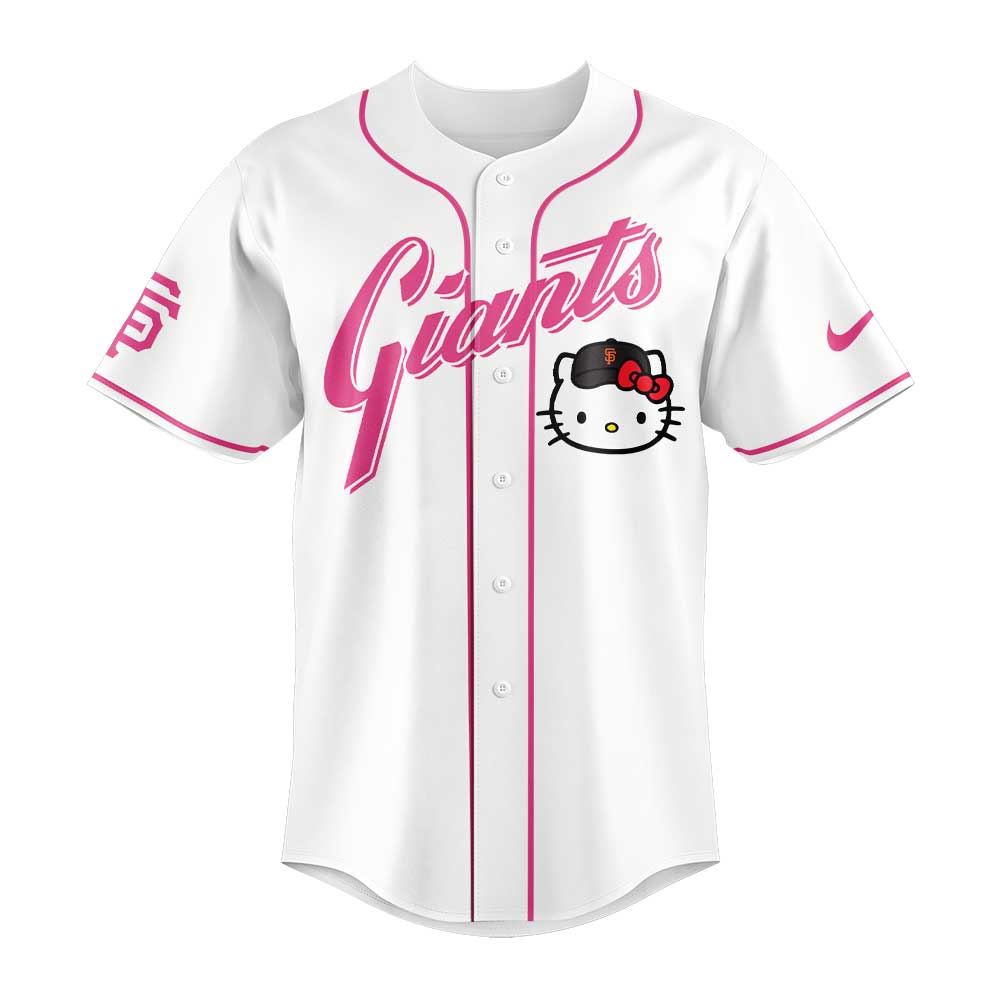 Limited Edition San Francisco Giants x Hello Kitty White Jersey