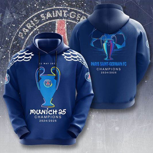 Paris Saint-Germain F.C Champions League Winner 2025 Hoodie