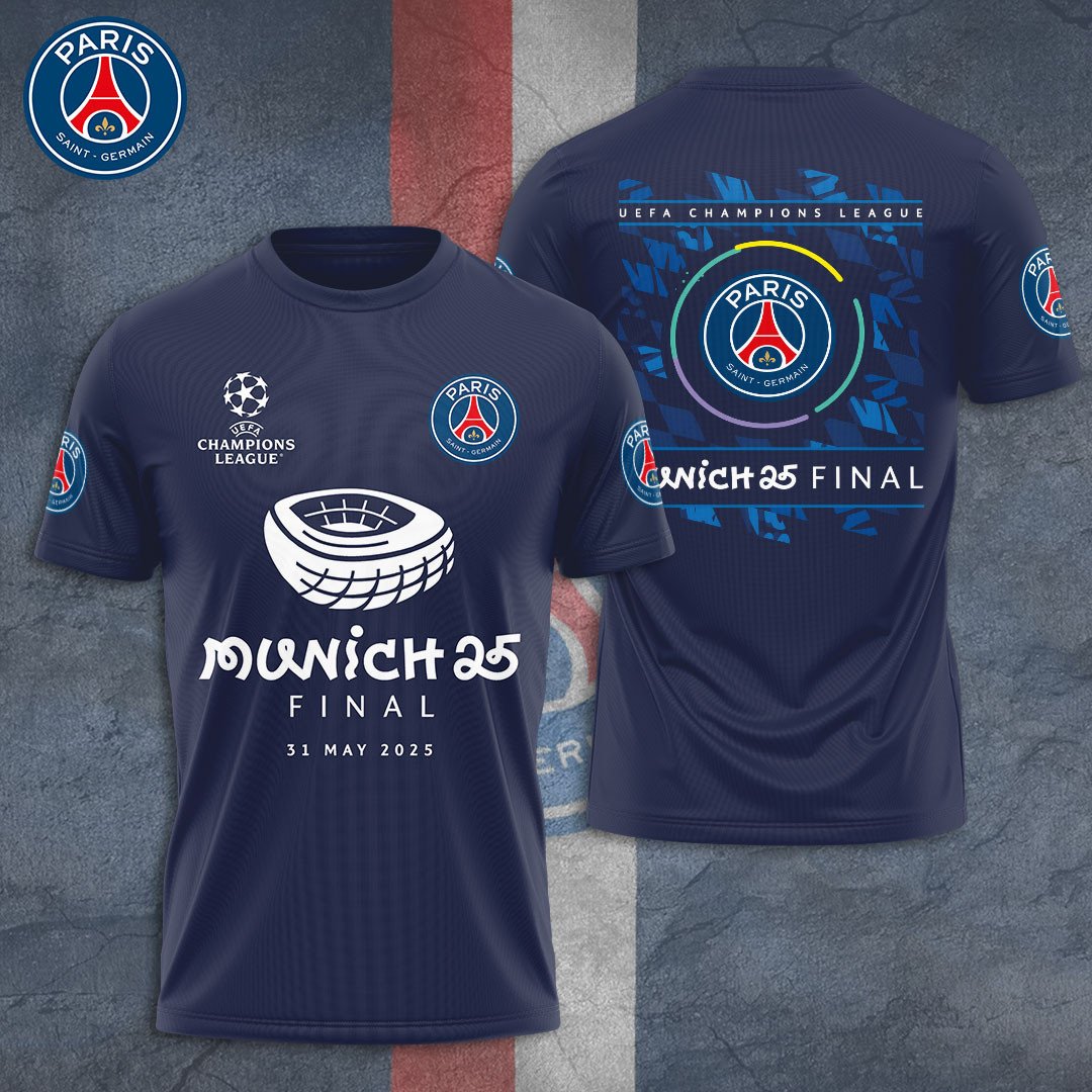 Paris Saint-Germain F.C Champions League Winner 2025 T-Shirt