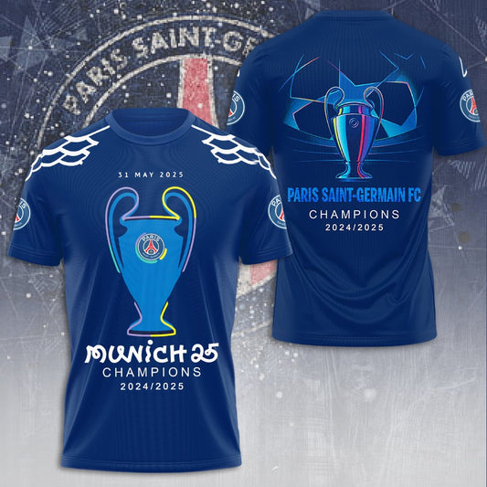 Paris Saint-Germain F.C Champions League Winner 2025 T-Shirt