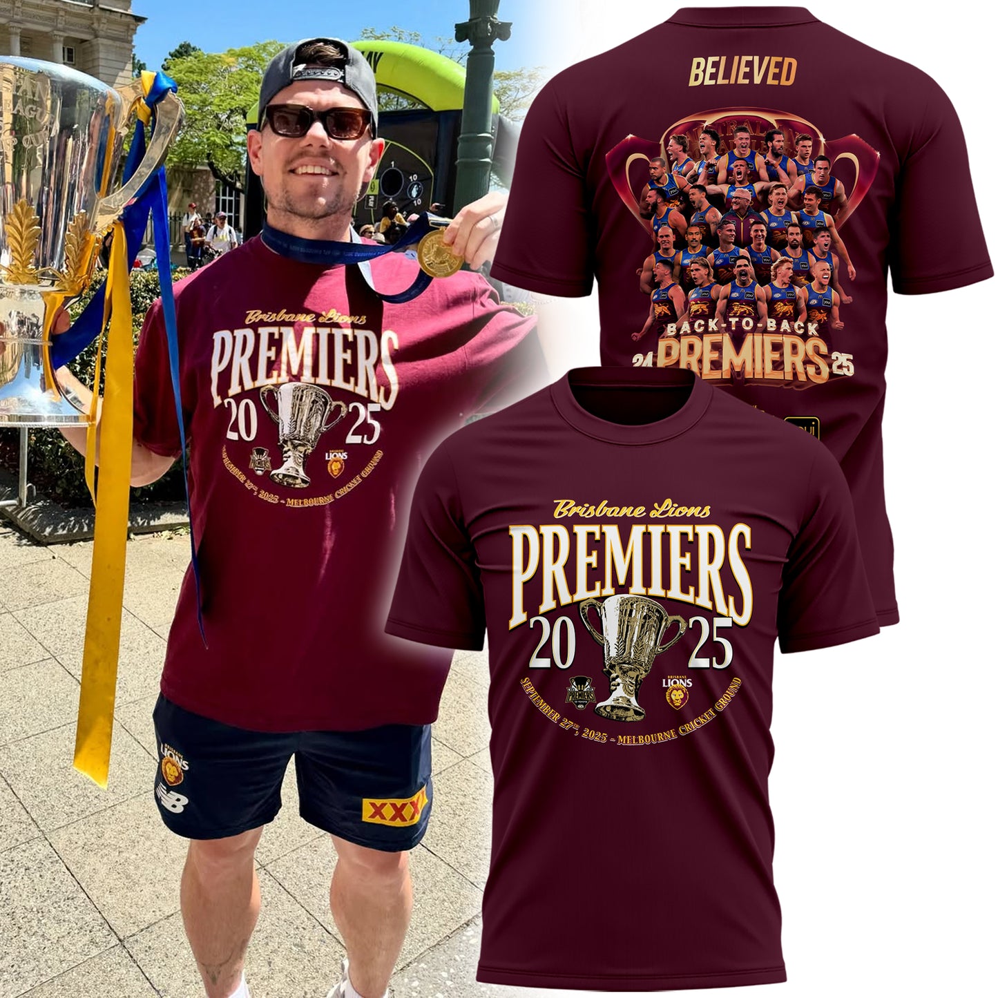 Brisbane Lions 2025 Premiers Limited Edition Shirt