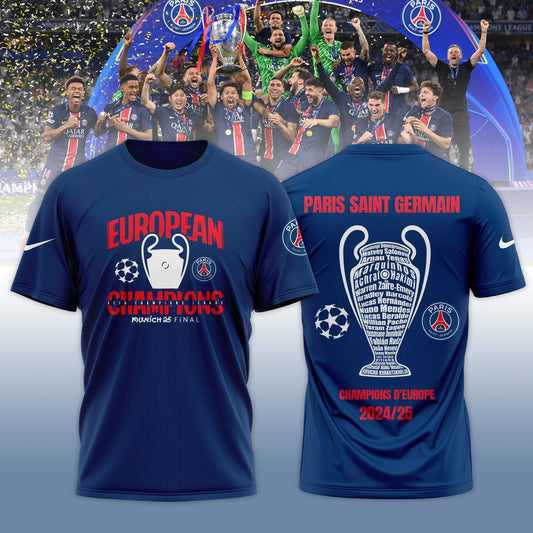 Paris Saint-Germain UEFA CHAMPIONS 2025 T-Shirt