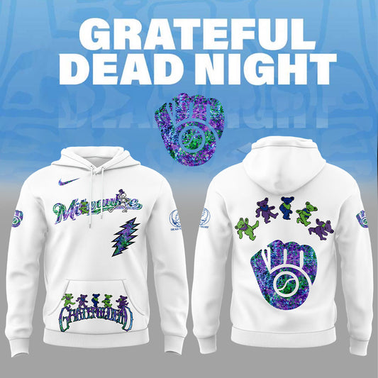 Milwaukee Brewers Grateful Dead Night Hoodie