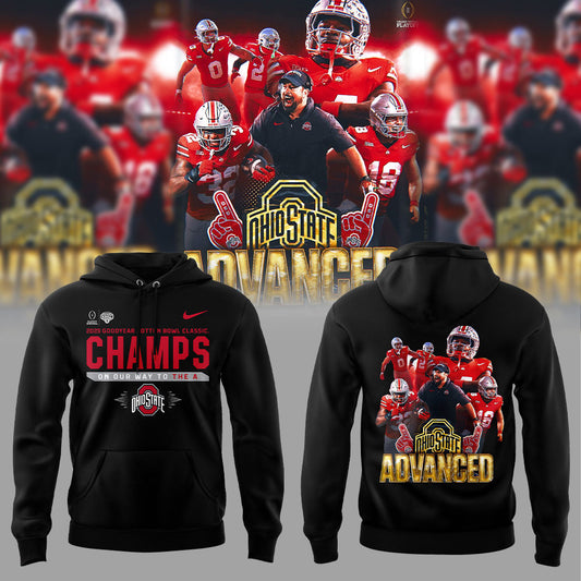Ohio State Football ARE 2025 COTTON BOWL CHAMPIONS Black Hoodie