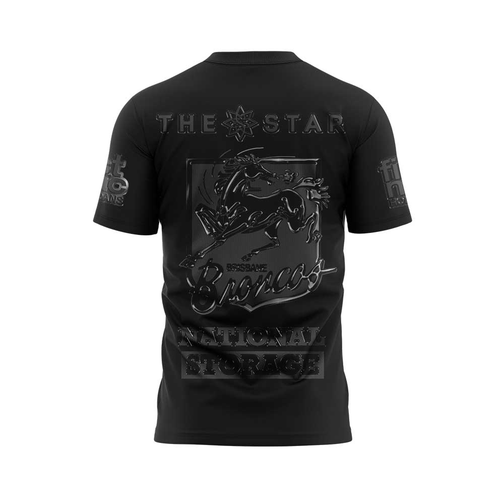 Limited Brisbane Broncos Our 2025 Black Uniform Jersey Old Logo