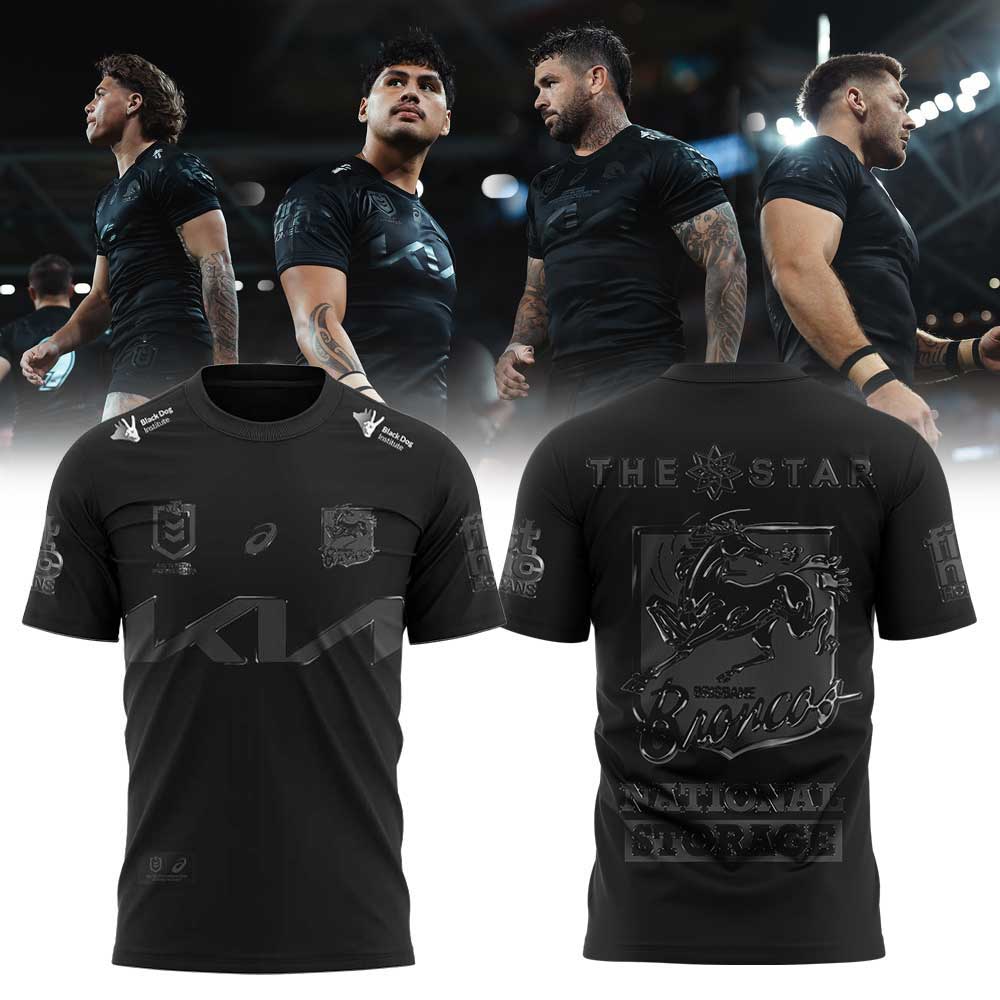 Limited Brisbane Broncos Our 2025 Black Uniform Jersey Old Logo
