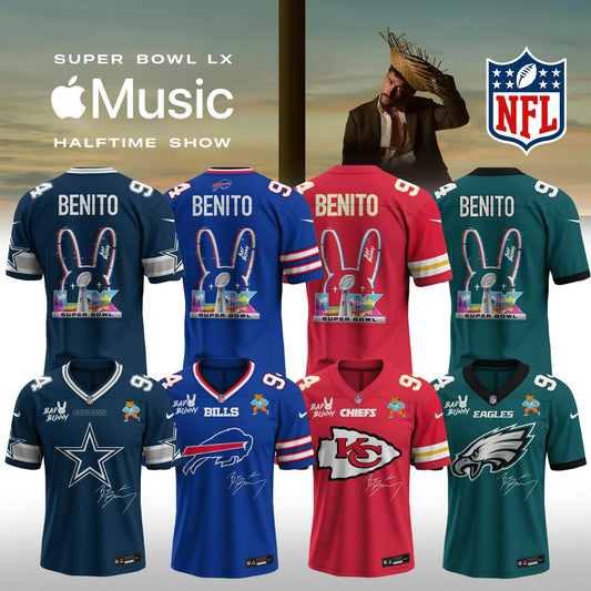 NFL x Bad Bunny 2026 Super Bowl LX Halftime Show Custom Name And Number Jersey