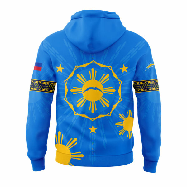 Los Angeles Chargers Filipino Heritage Blue Hoodie