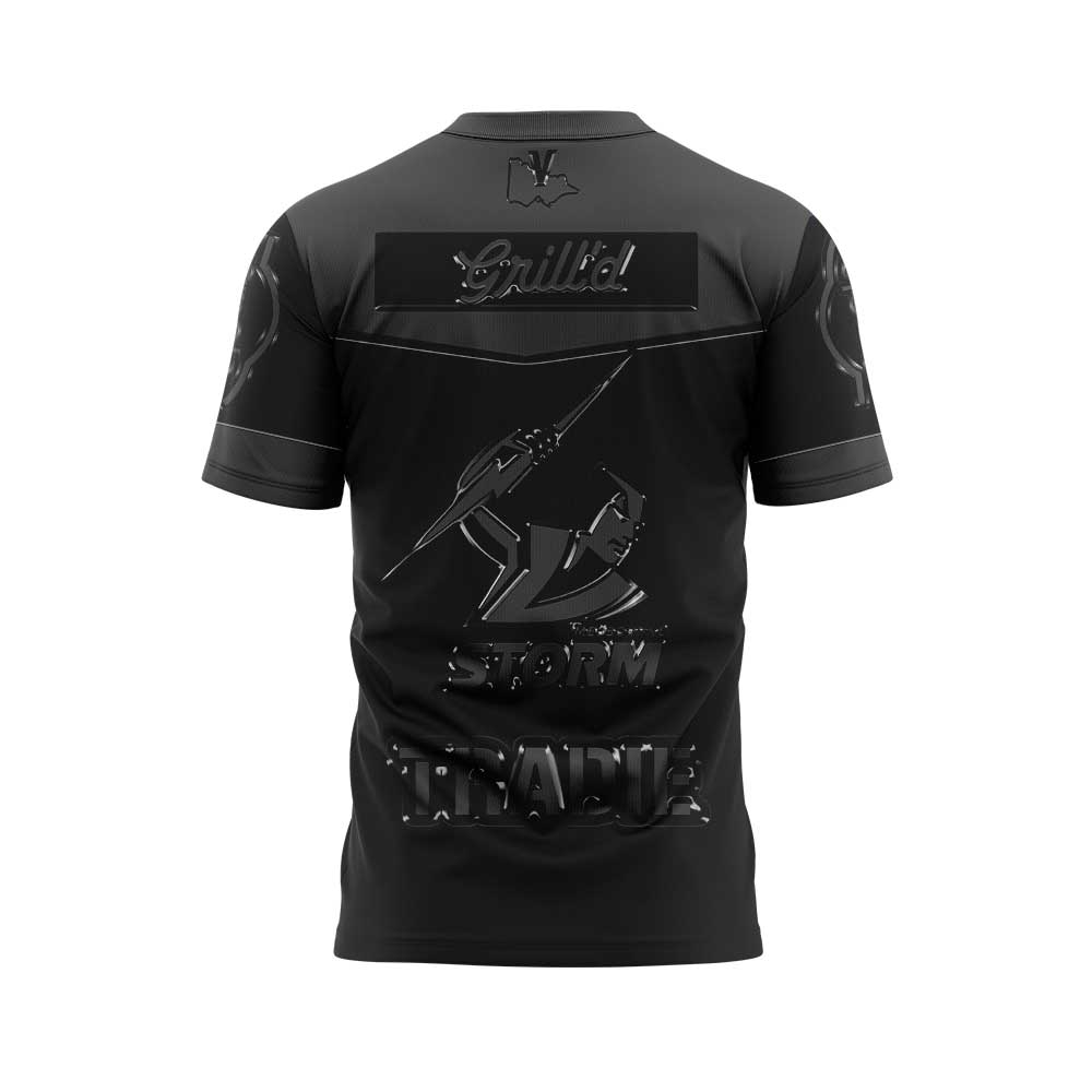 Limited Edition Melbourne Storm Back In Black Uniform T-Shirt