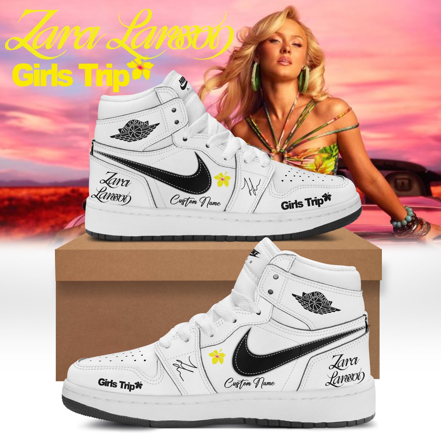 Zara Larsson “Midnight Sun Girls Trip” 2026 Limited Edition Signature AJD1 Sneakers