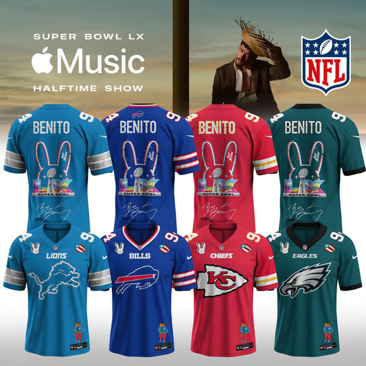 NFL x Bad Bunny 2026 Super Bowl LX Halftime Show Custom Name And Number Jersey