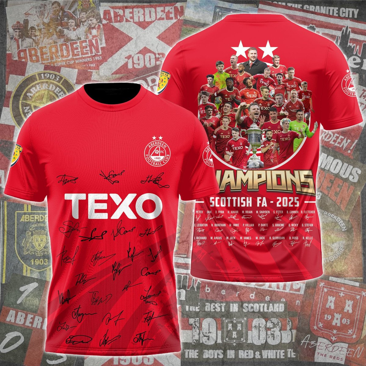 The Champions of Scotland – Aberdeen 2025 T-Shirt