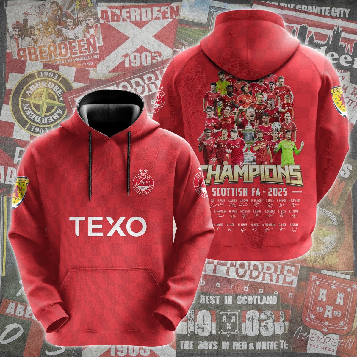 The Champions of Scotland – Aberdeen 2025 Hoodie