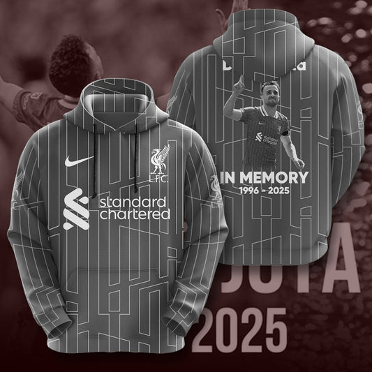 Diogo Jota Thank You For The Memories LFC 2025 Hoodie