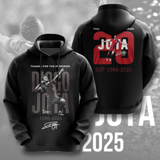 Diogo Jota Thank You For The Memories LFC 2025 Hoodie
