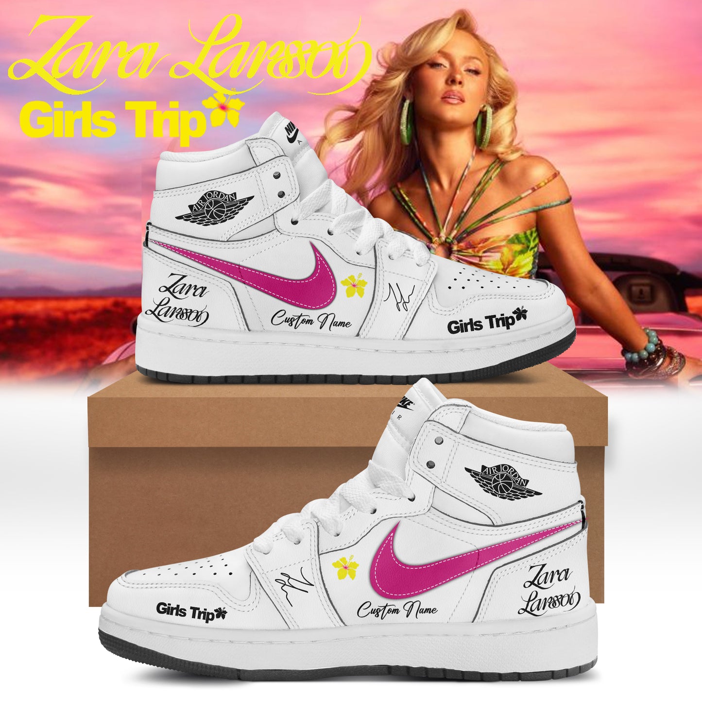 Zara Larsson “Midnight Sun Girls Trip” 2026 Limited Edition Signature AJD1 Sneakers
