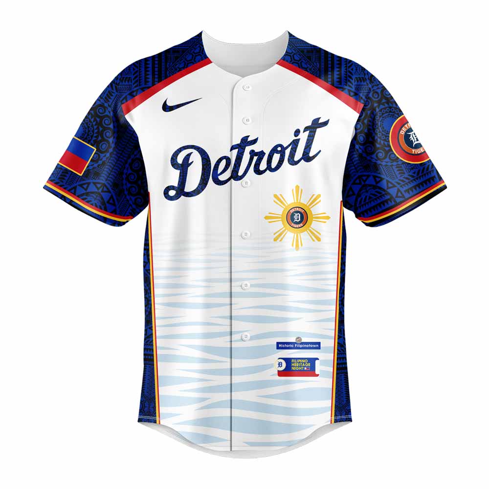 Detroit Tigers Filipino Heritage Night New Combo Jersey