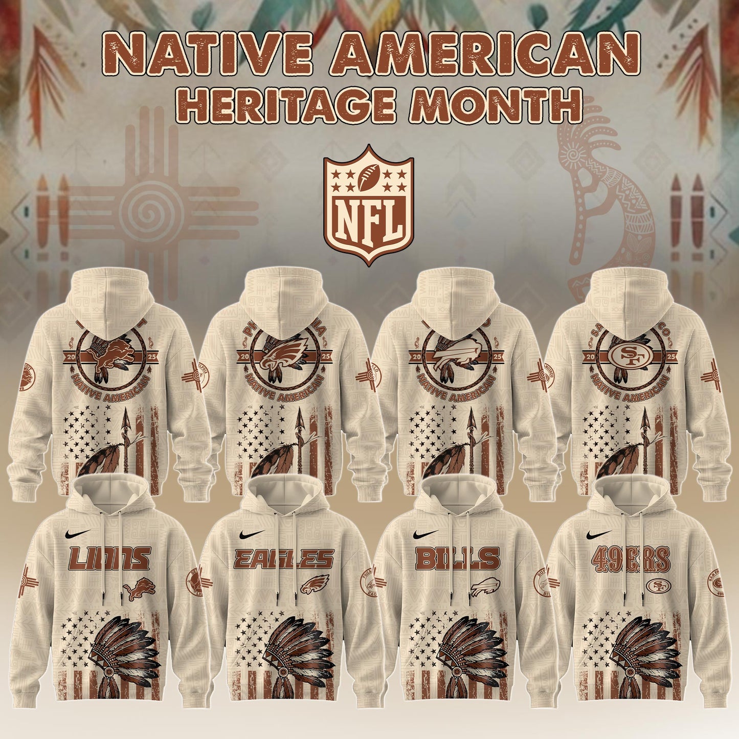 NFL x Native American Heritage Month Limited Edition Hoodie 2025