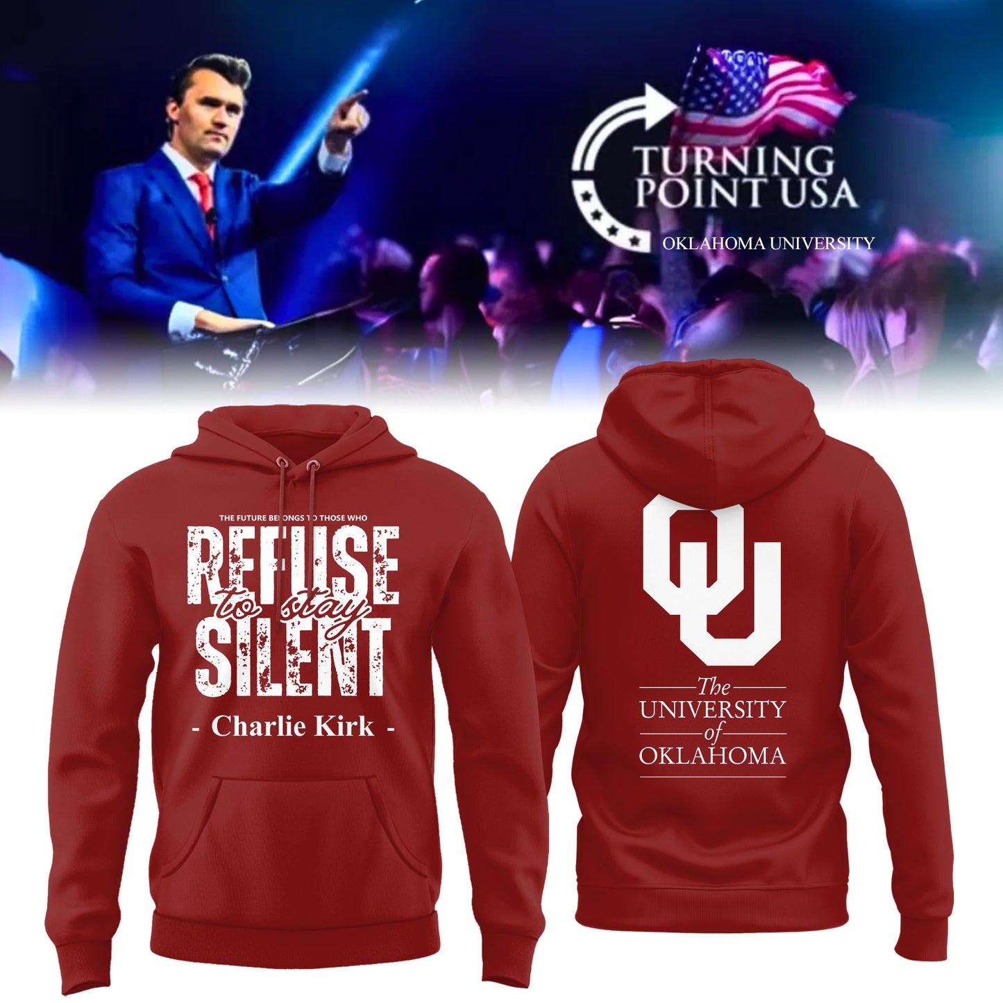 Limited Edition Oklahoma x Turning Point USA 2025 Hoodie