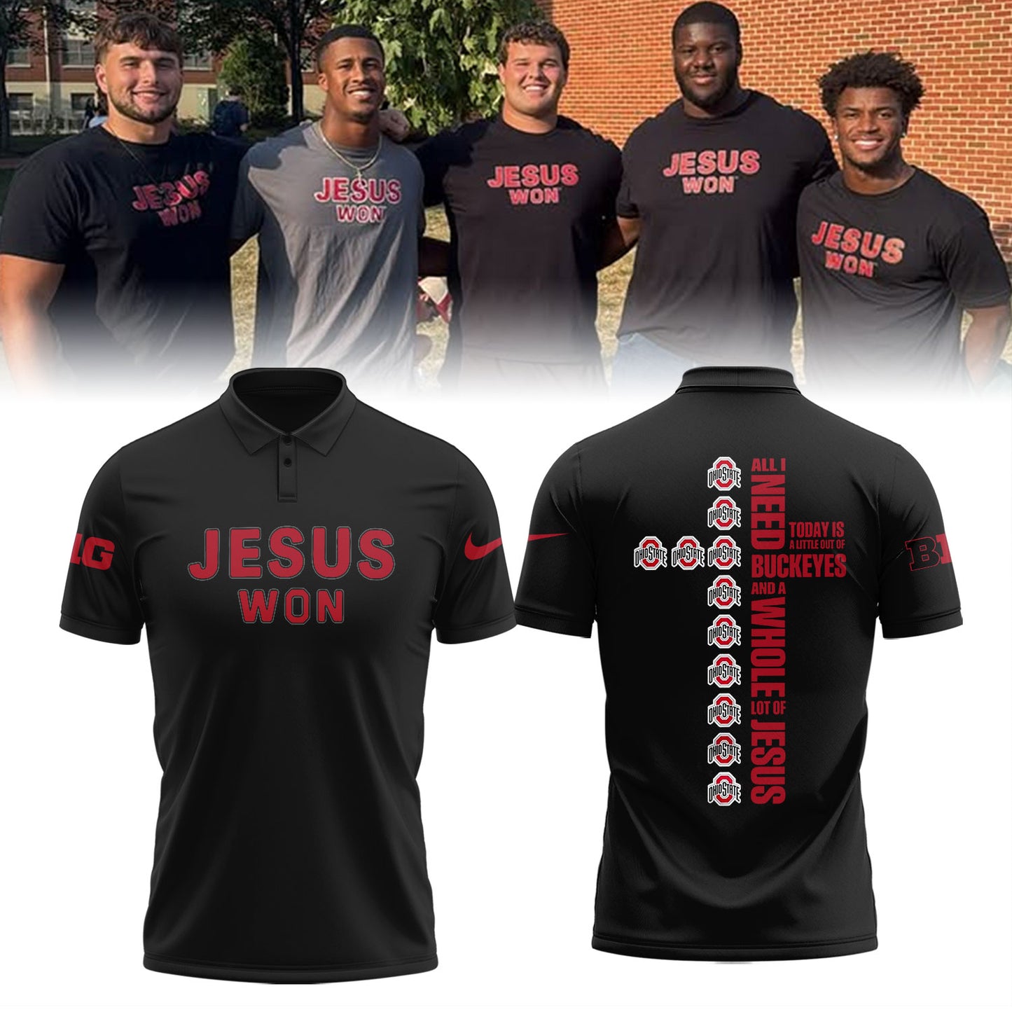 Limited Edition JESUS WON Polo