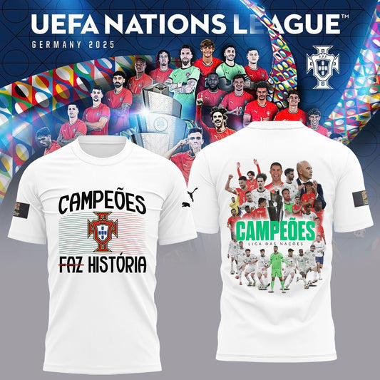 Portugal Champions UEFA Nations League 2025 Tshirt Limited Edition T-Shirt