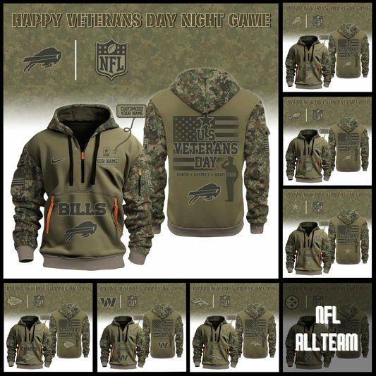 NFL x Happy Veterans Day Night Game Hoodie 2025 Limited