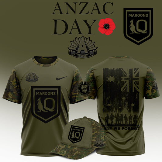 Queensland Maroons anzac 2025 NEW