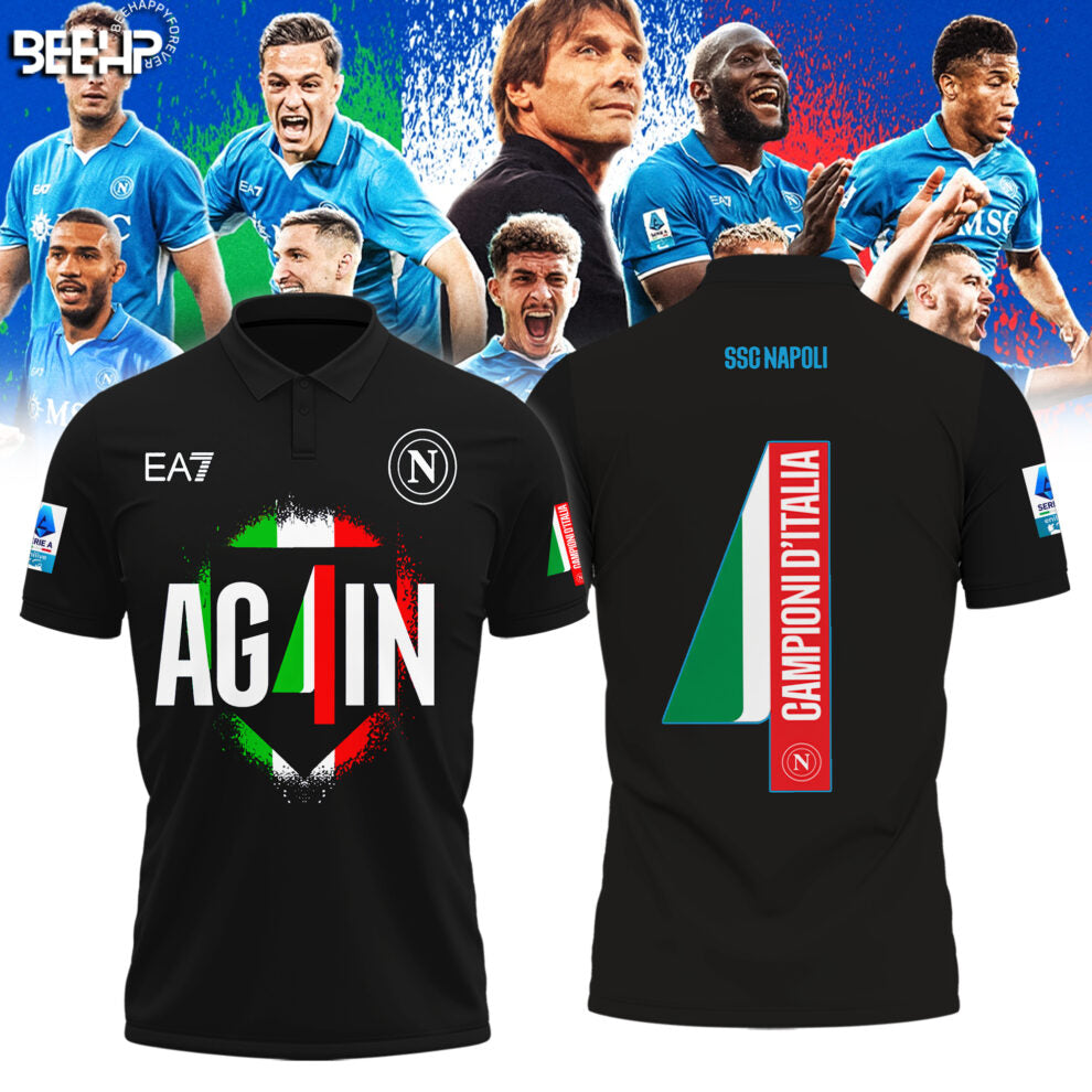 SSC NAPOLI CAMPIONE D’ITALIA 2025 Polo
