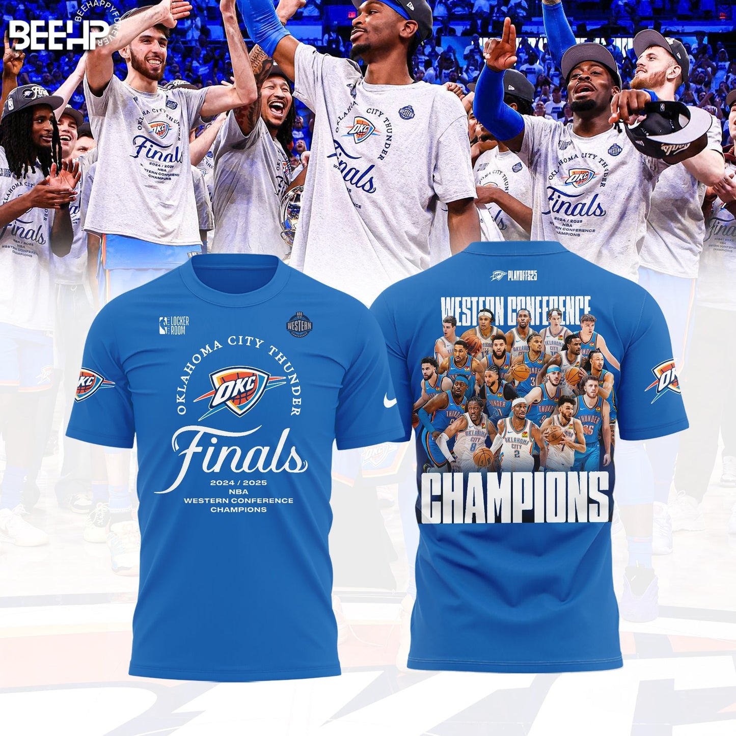 Oklahoma City Thunder 2025 Western Conference Champions Shirt