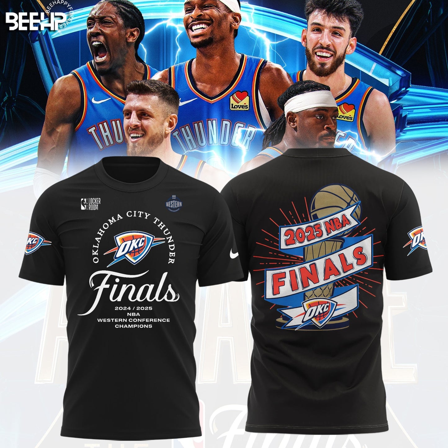 Oklahoma City Thunder 2025 Western Conference Champions Shirt