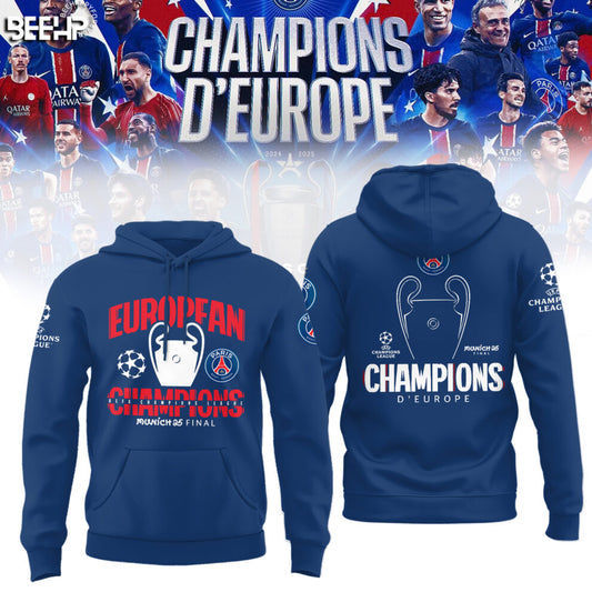 Paris Saint-Germain UEFA CHAMPIONS 2025 Hoodie