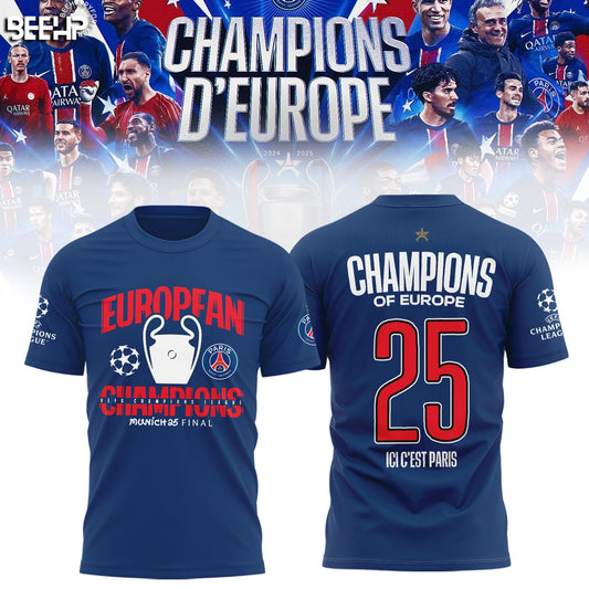 Paris Saint-Germain UEFA CHAMPIONS 2025 T-Shirt