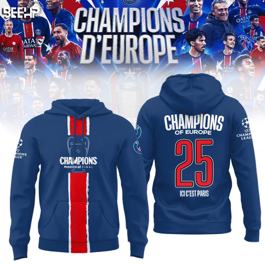 Paris Saint-Germain UEFA CHAMPIONS 2025 Hoodie