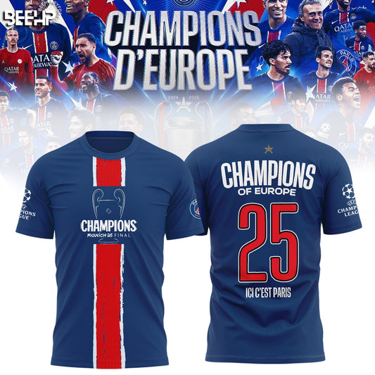 Paris Saint-Germain UEFA CHAMPIONS 2025 T-Shirt