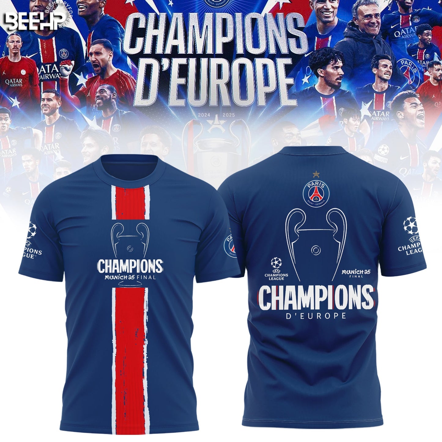 Paris Saint-Germain UEFA CHAMPIONS 2025 T-Shirt