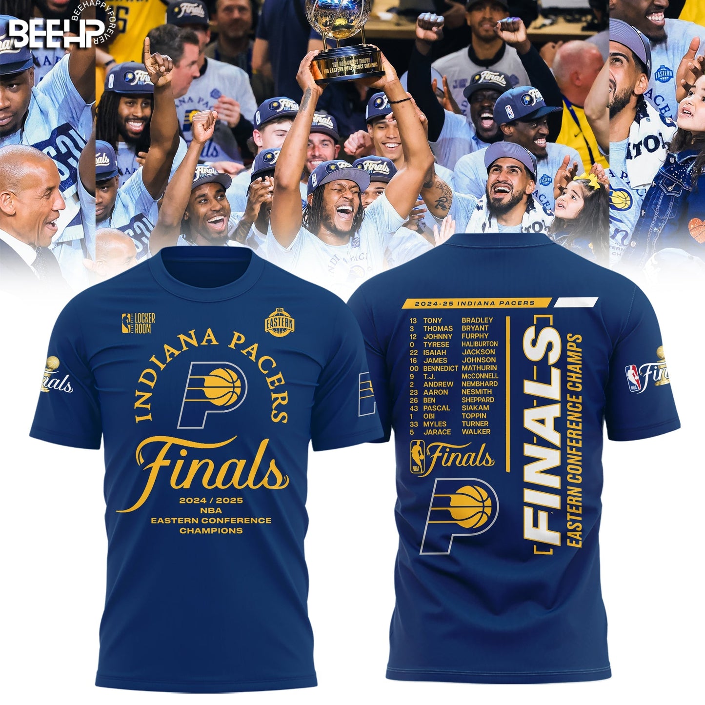 Indiana Pacers Fanatics 2025 Eastern Conference Champions Shirt
