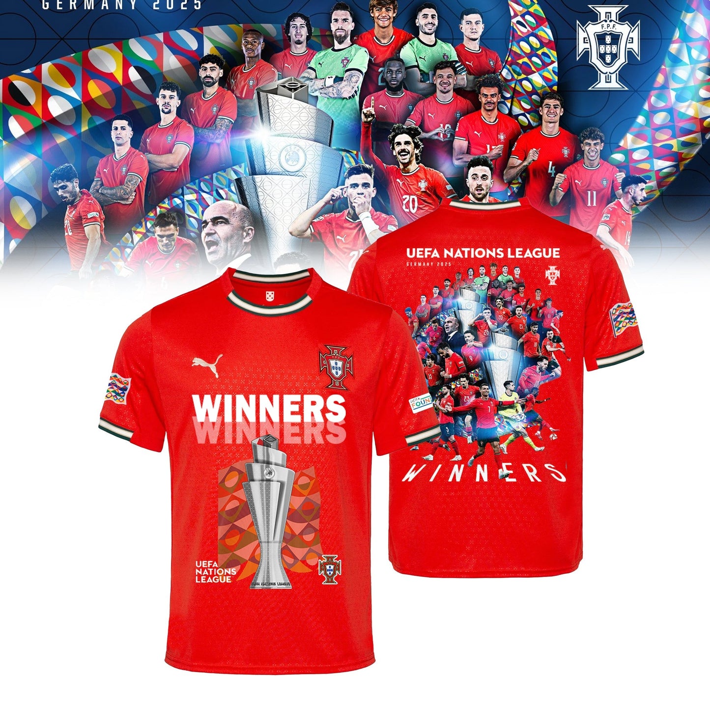 Portugal Champions UEFA Nations League 2025 Soccer Jersey Limited Edition Jersey