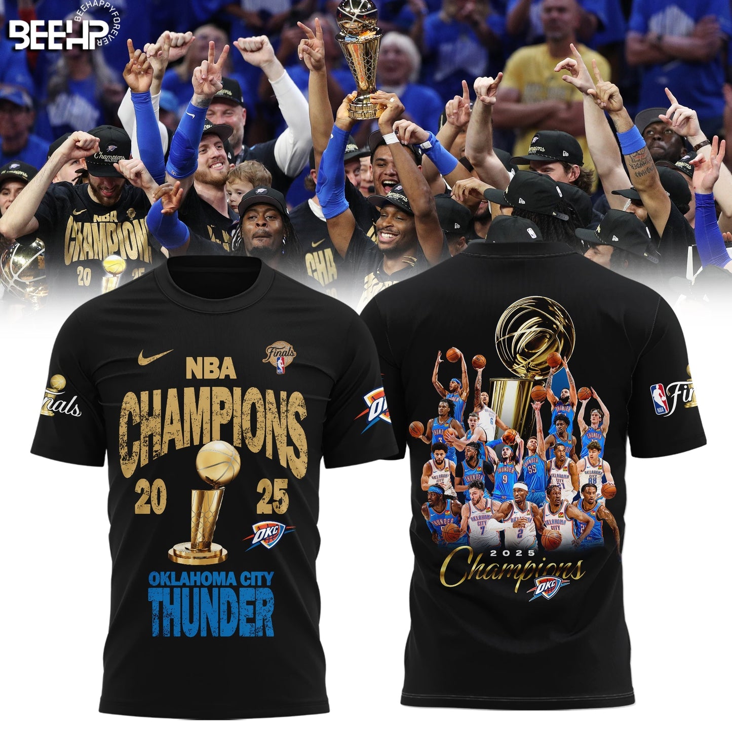 OKC THUNDER 2025 NBA CHAMPIONS T-Shirt