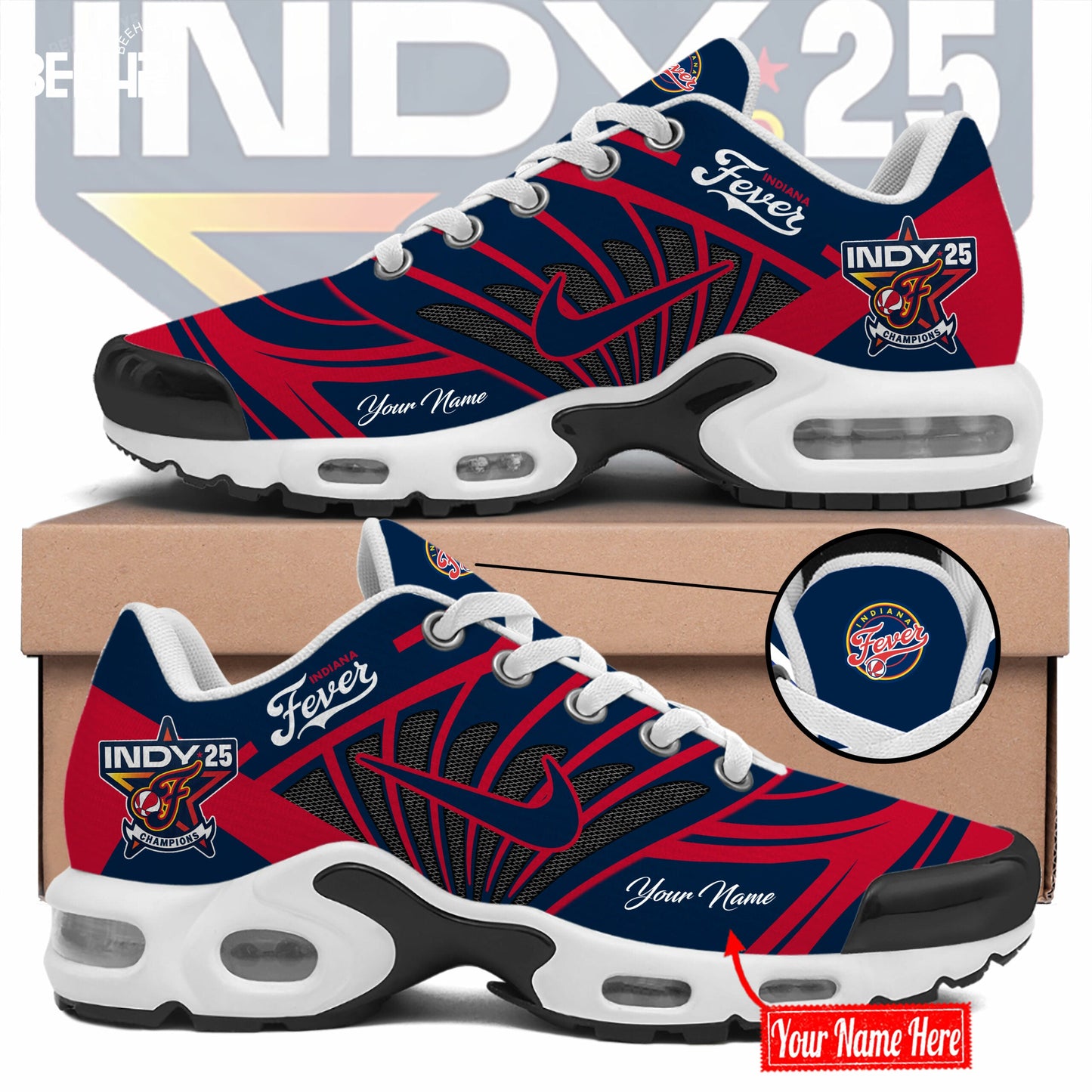 Indiana Fever 2025 WNBA Commissioner’s Cup Champions Cap New Shoes