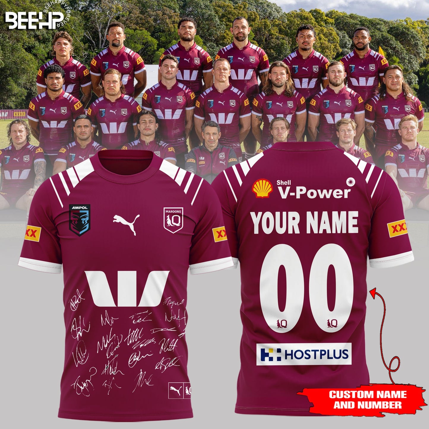 Queensland Maroons State Of Origin 2025 Champions Shirt