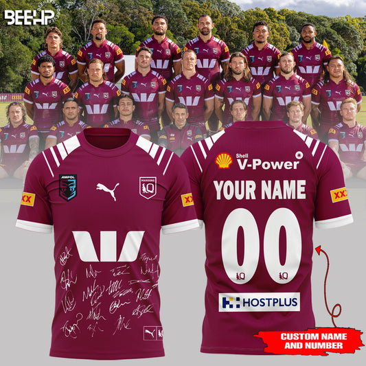 Queensland Maroons State Of Origin 2025 Champions Shirt