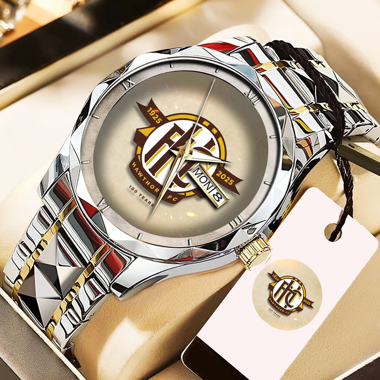 Hawthorn Hawks Alloy Luxury Quartz Watch With Box