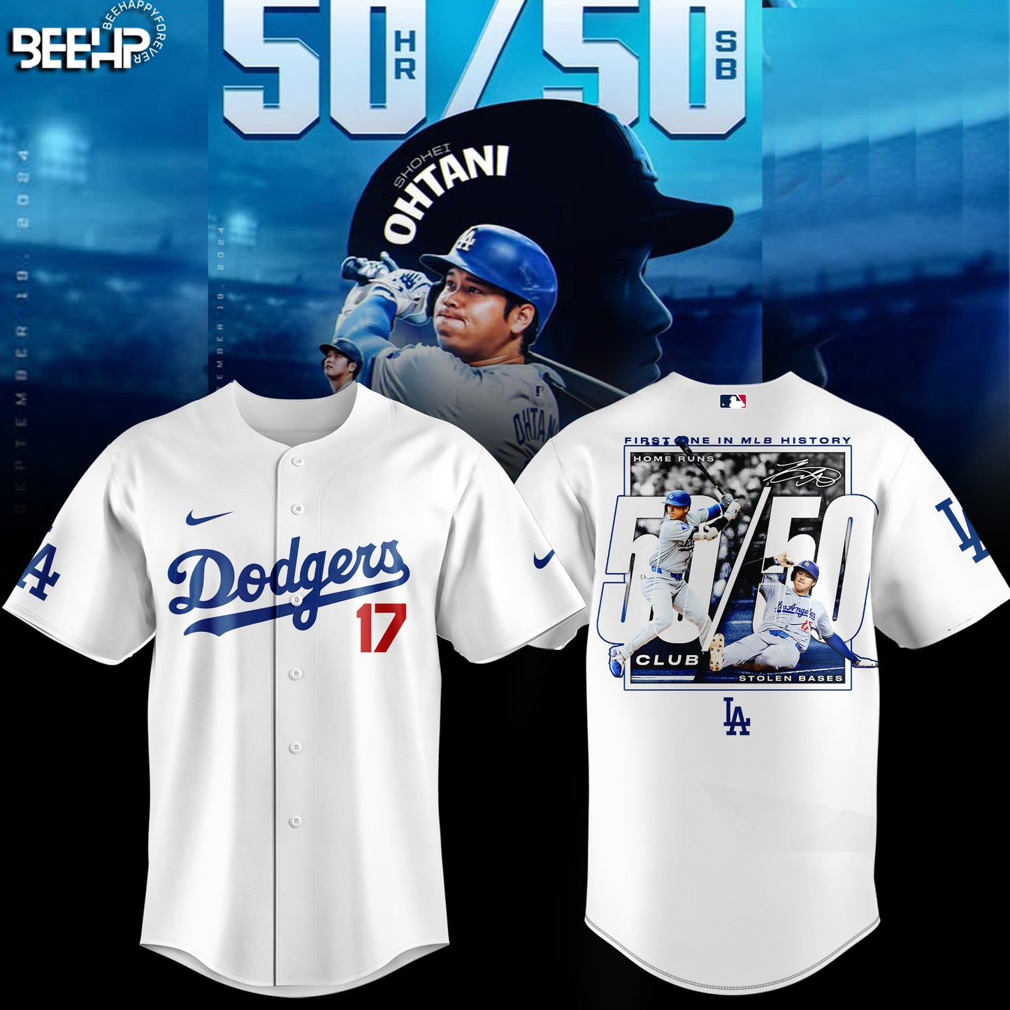 Los Angeles Dodgers Shohei Ohtani 50/50 Club Limited Edition Jersey
