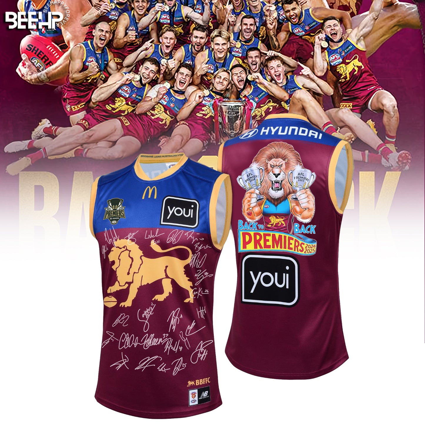 Brisbane Lions 2025 Premiers Limited Edition Jersey